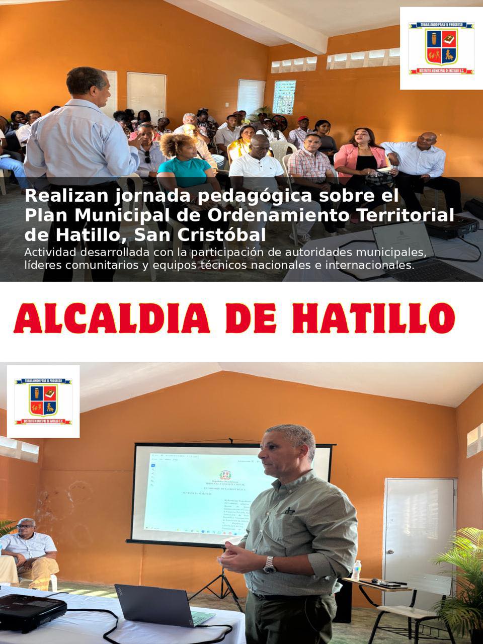 Realizan jornada pedagógica sobre el Plan Municipal de Ordenamiento Territorial de Hatillo, San Cristóbal.